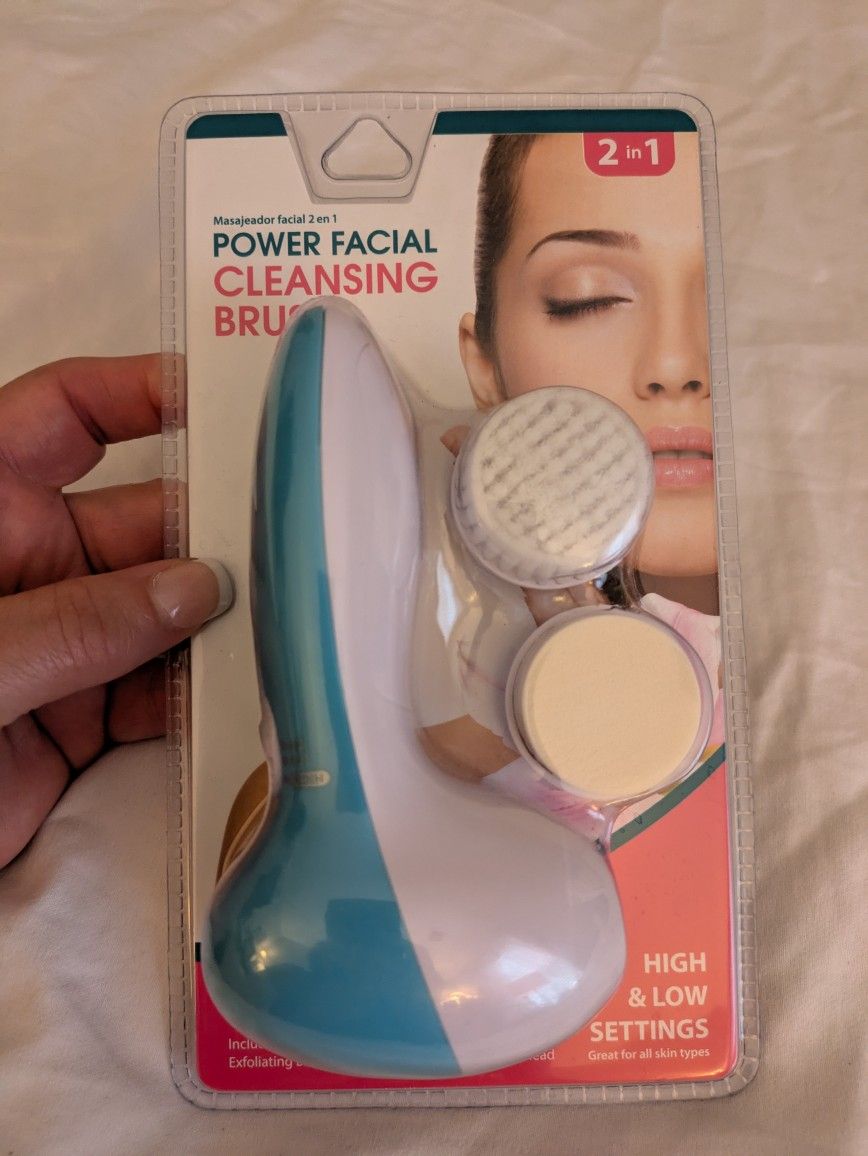 New Power Facial Cleaning Brush 2 In 1