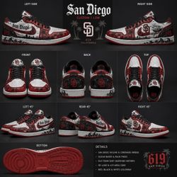Custom San Diego Theme Shoes 