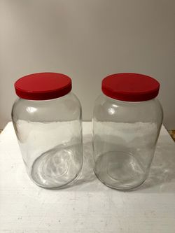 1 Gal large-capacity glass jars (2-piece set)