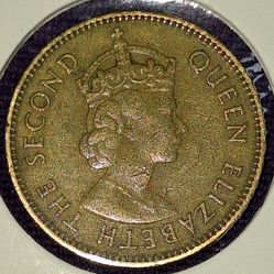 1958 Hong Kong 10 Cent Coin