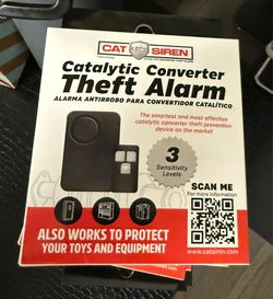 Catalytic converter theft alarm