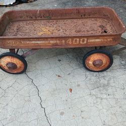 Antique Little Red Wagon