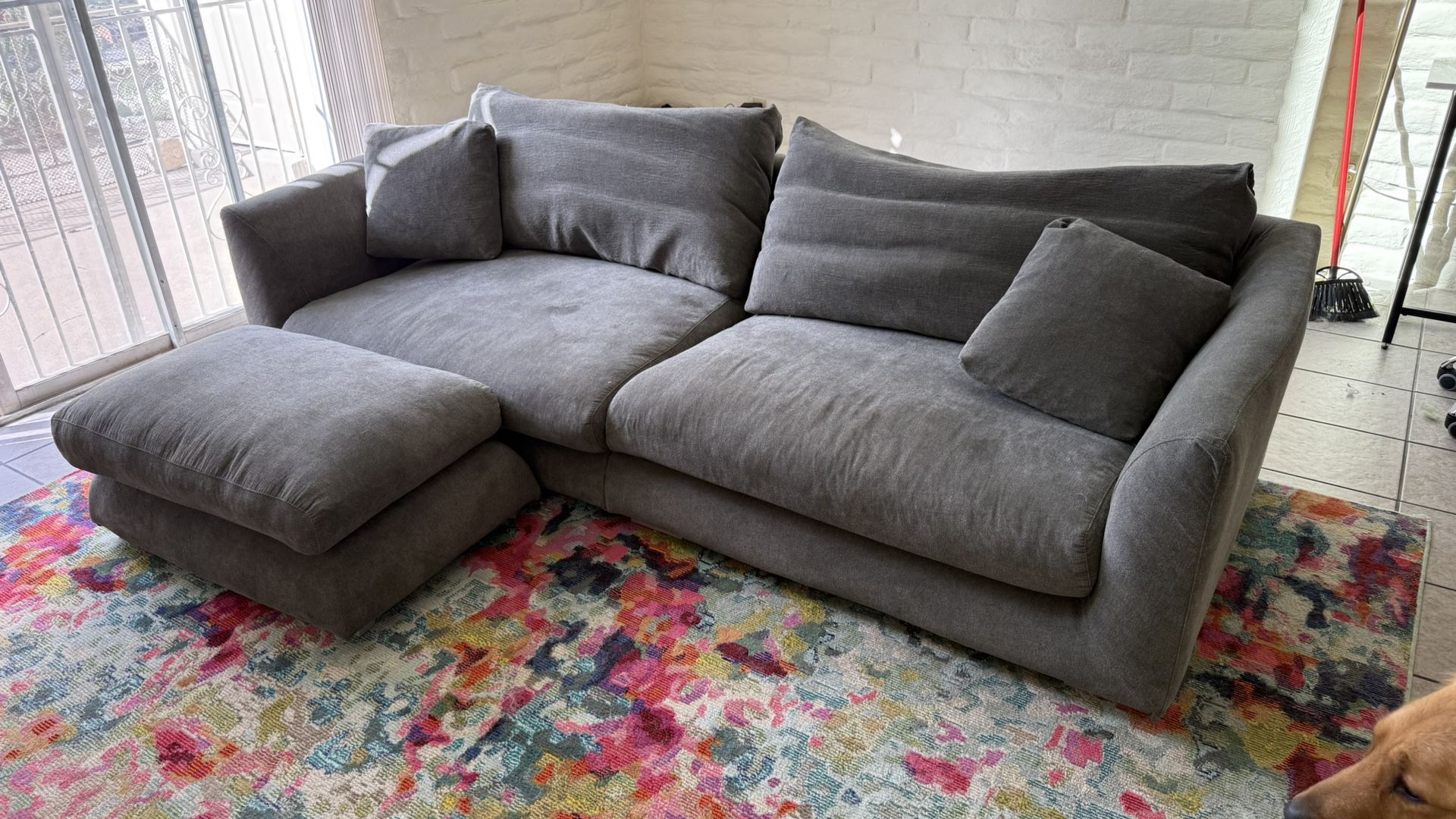 Valyou Feather Sofa With Ottoman