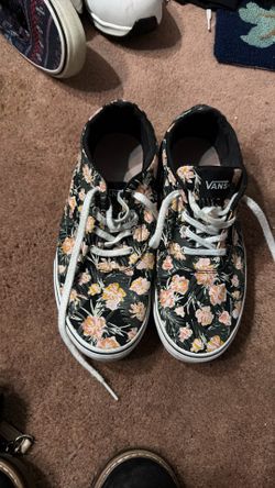 Ladies doheny floral vans size 8