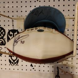 Foot Ball Signed By Jevon Kerse & Hat Sign By Kevin &Audrey Dyson & Simari Roll