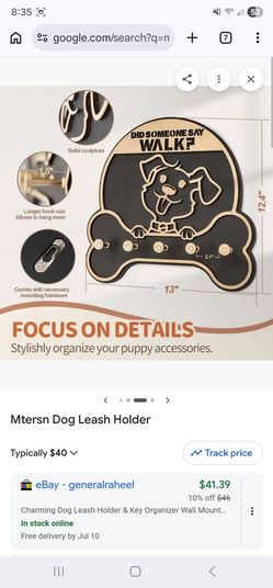 Mtersn Dog Leash Holder