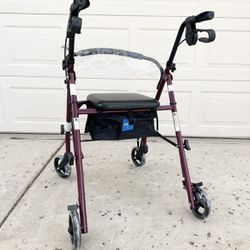 Walker Rollator Brand New / Supports Up To 350lbs 