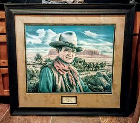 John Wayne Framed Photo