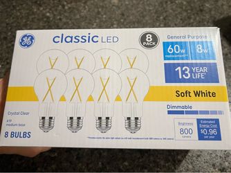 800 lumen Classic LED 60w replacement light bulbs