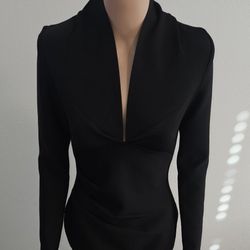 Long Sleeve Black Dress