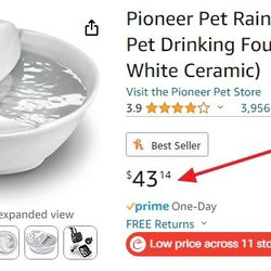 New Pet Drinking Fountain
