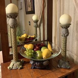 pineapple shaped candle Holder And Fruit Bowl 