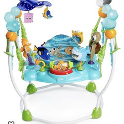 right Starts Disney Baby Finding Nemo Sea of Activities Baby Activity Center Jumper with Interactive Toys, Lights, Songs & Sound