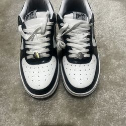 Bape Shoes White/Black