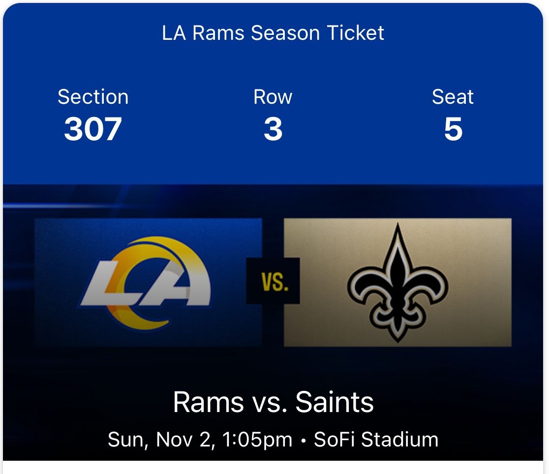 Rams Vs Saints 