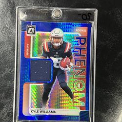 2025 Panini Donruss Optic - Rookie Phenom Kyle Williams RPBH-KWS Blue Hyper (RC)