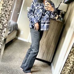 Liz Claiborne Sara Bootcut charcoal jeans