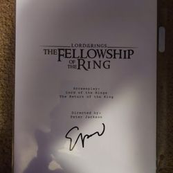Lord Of The Rings Signed By Elijah Wood Authentic 