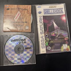 Sega Saturn Promo Bundle: Bootleg Sampler + Daytona NFR Disc + Shellshock Case