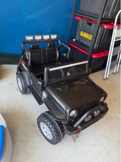 12V Kids Ride-On Off-Road Jeep – LED Lights – 2 Seater