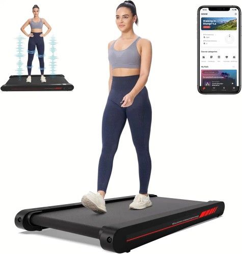 Walking Vibration Pad with APP, 3 in 1 Under Desk Treadmill, 2.5HP Low Noise Walking Treadmill Pad with Remote Control,Portable Treadmills for Home Of