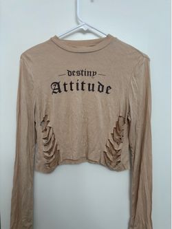 Long sleeve crop top