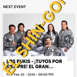 Los Bukis Concert 2 Tickets @ SoFi 2/20/26 Section 329 Row 8  $350 Each