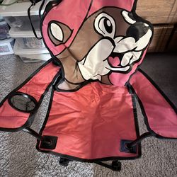 Buc-ee’s Kids Red Beaver Folding Camp Chair