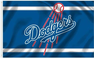 Dodgers Baseball Flag 3x5ft