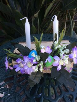 Birch Wood Candle Holder