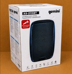 Gemini Bluetooth Powered Speaker PA System Wired Microphone 2000 Watts USB FM Radio AS-2115BT 🚨 No Credit Needed 🚨