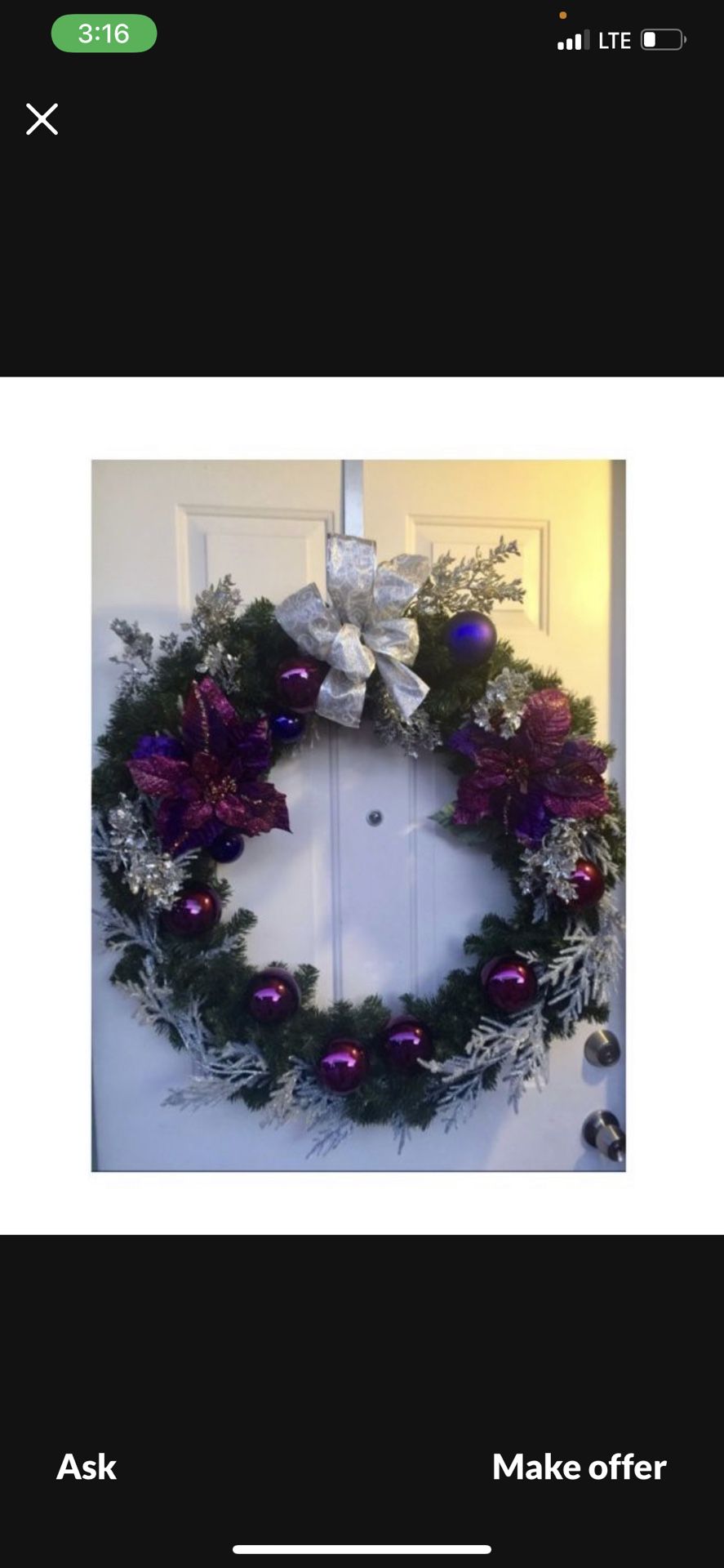 Assorted Wreaths Fior $18