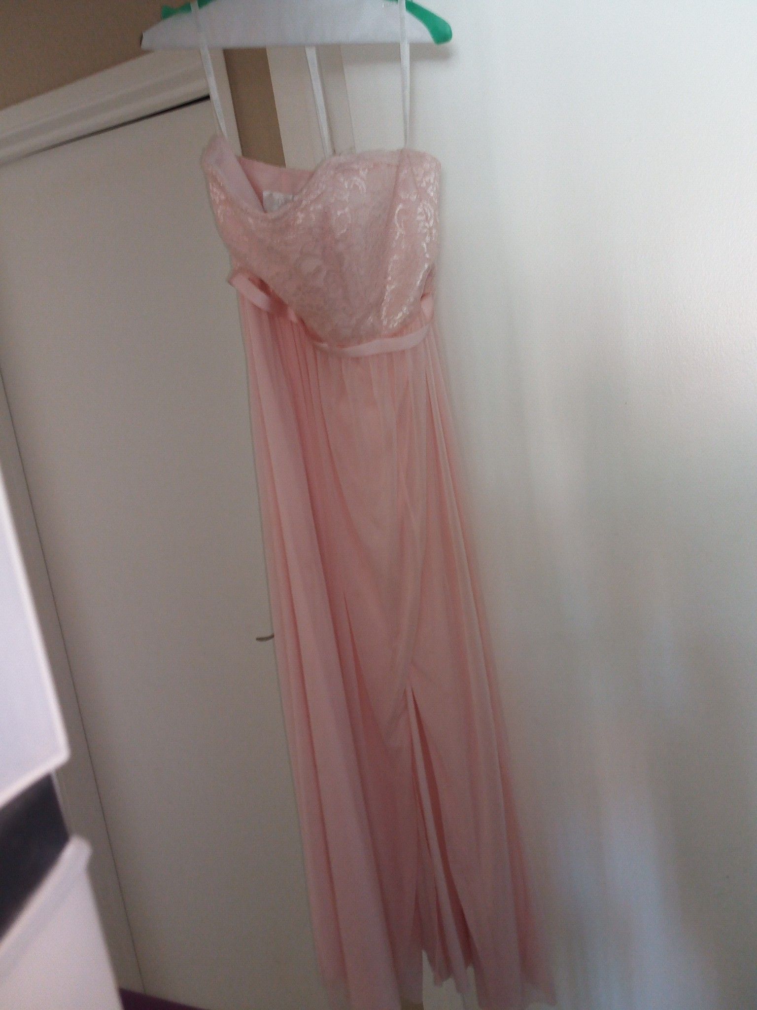 charmeuse and chiffon bridesmaid dress white by vera wang Vintage Vera Wang Chiffon Draped Gown - XS/S main image 0