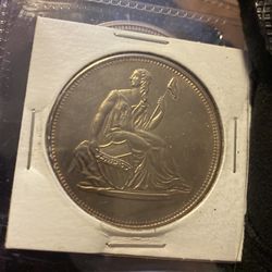 1 Troy OZ Seated Liberty .999