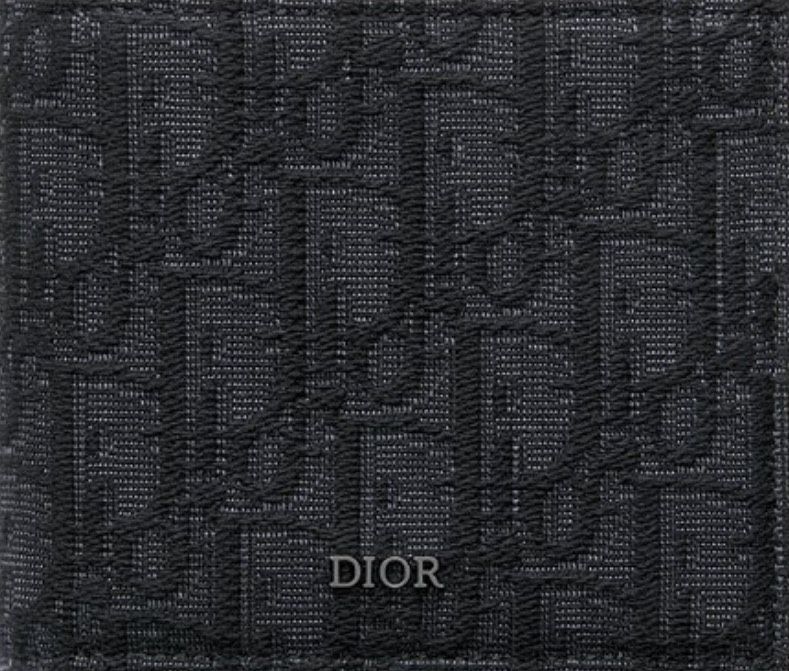 Black Dior Oblique Jacquard Bifold Wallet