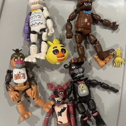 Five Nights At Freddys Light Up Figures Chocolate Bonnie Chica Spring Trap FNAF