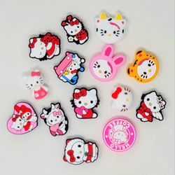 14 Hello Kitty Double Sided 3D Charms For Projects CPV