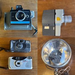 Vintage Camera Collection Sold As Is In A Bundle