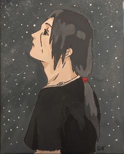 Itachi Uchiha handmade painting