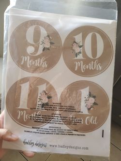 Monthly stickers