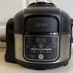 Ninja Foodi 10-in-1 5 Qt Pressure Cooker, Steamer, Bake, Broil, Dehydrate, Air Fryer, Non-Stick, FD100 Stainless Steel New!!! Never Been Used Versatil