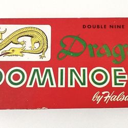 

Dominoes, Dragon double nine, # 920, 55 pieces, with original instructions  
