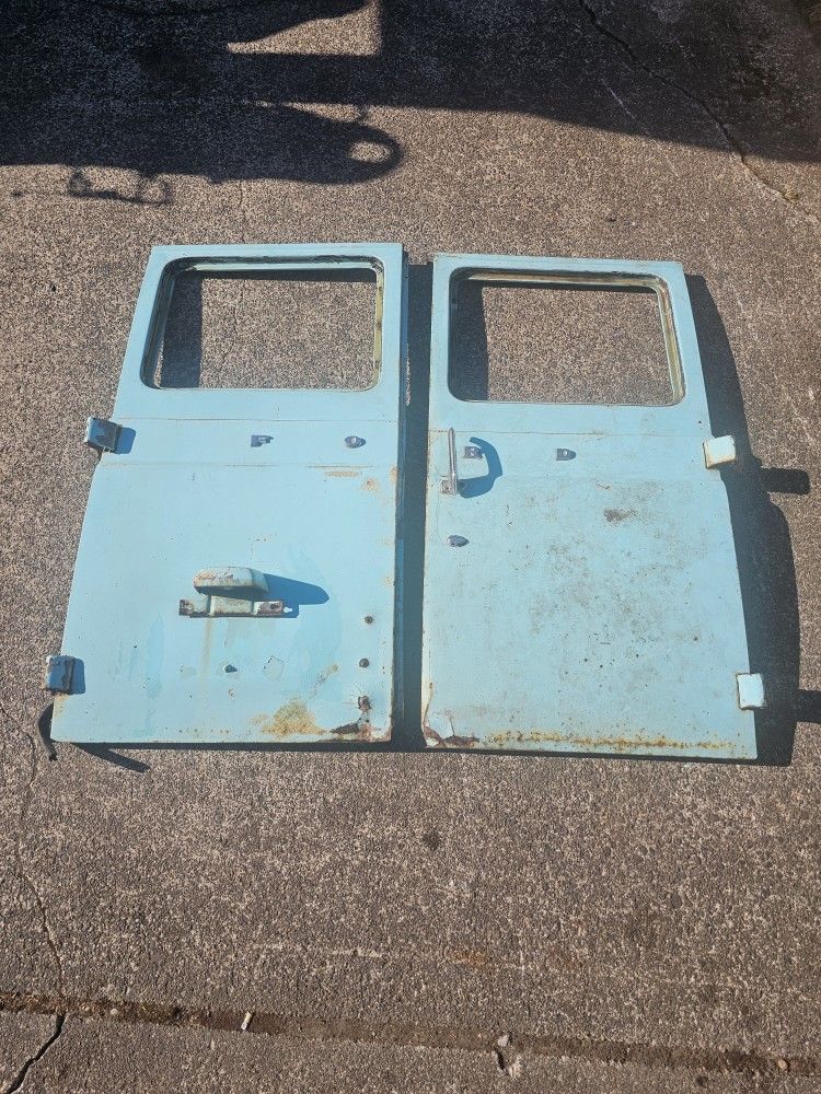 Pair 1965 Ford Econoline Rear Cargo Doors Rat Rod