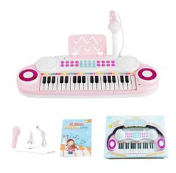 37-Key Toy Keyboard Piano Electronic Musical Instrument Pink