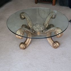 Large Glass Coffee Table 