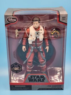 Star Wars Die Cast Poe Action Figure Elite Series Disney NEW