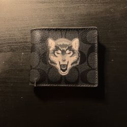 Coach Leather Wolf Wallet 