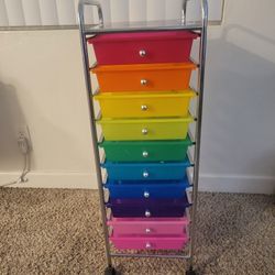 10 Drawer Rolling Cart