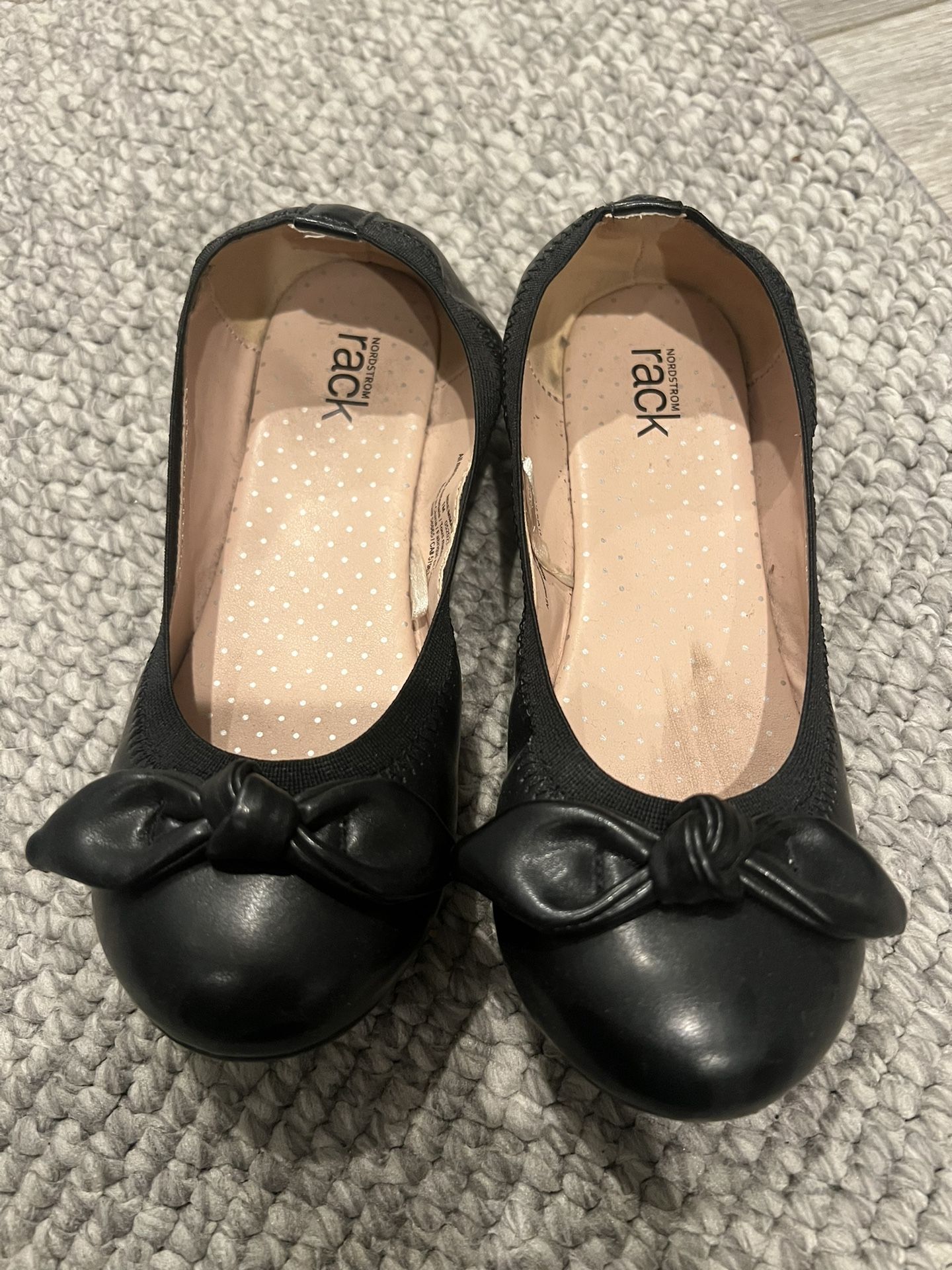 Girls Black Flats