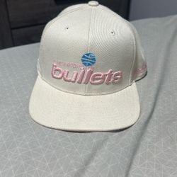 Cream Washington Bullets Hat 7 3/8